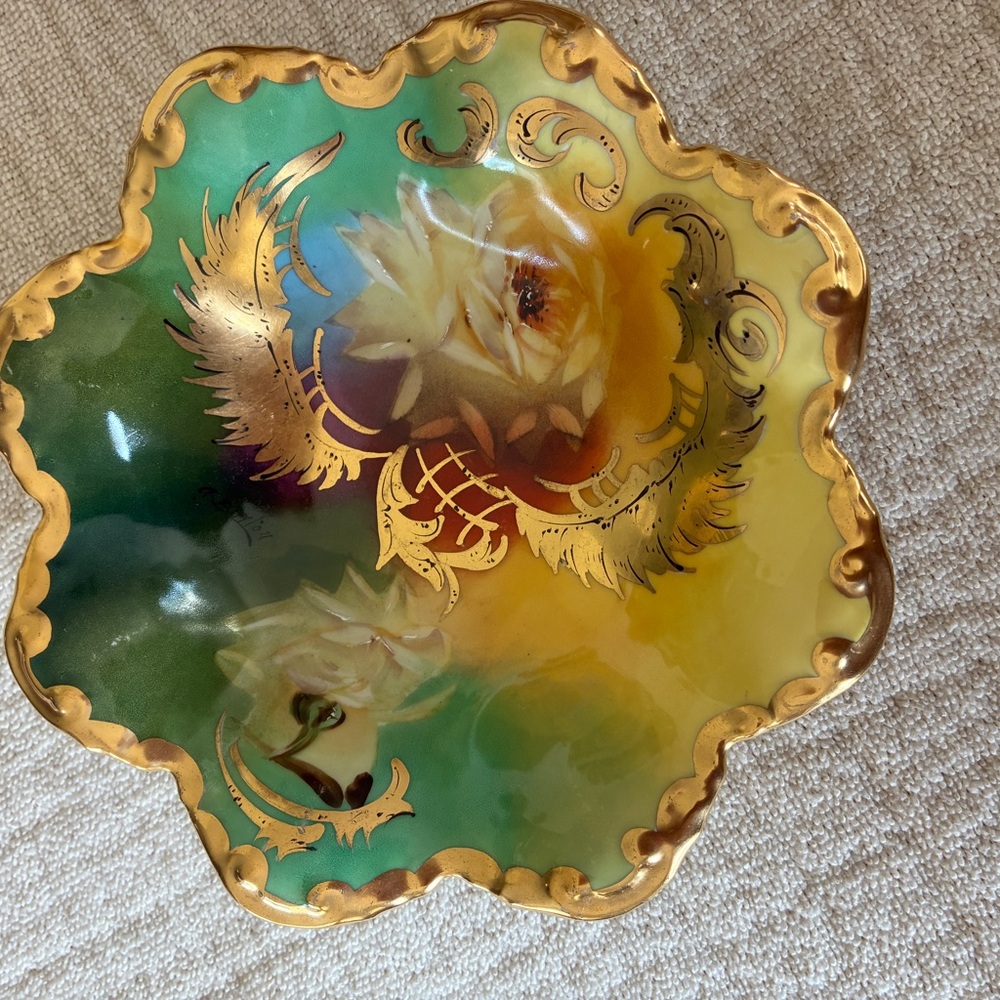 Antique Limoges Porcelain Dish